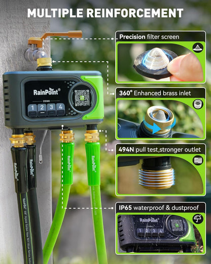 RAINPOINT WiFi Sprinkler Timer 4 Zone Review: Smart Watering Made Easy
