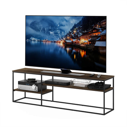Furinno TOMI TV Stand, 5-Cube Entertainment Center with Open Shelf, Reversible TV Console, for Living Room, Bedroom, Home Office, Green