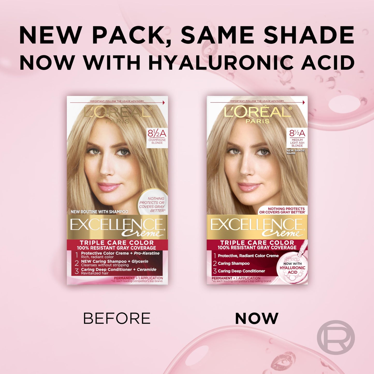 L'Oréal Paris Excellence Crème Permanente Haarfarbe, dreifache Pflegehaarfarbe mit Hyaluronsäure für 100% Grauabdeckung, 4AR Dunkles Schokobraun, 1 Packung (Verpackung kann variieren)