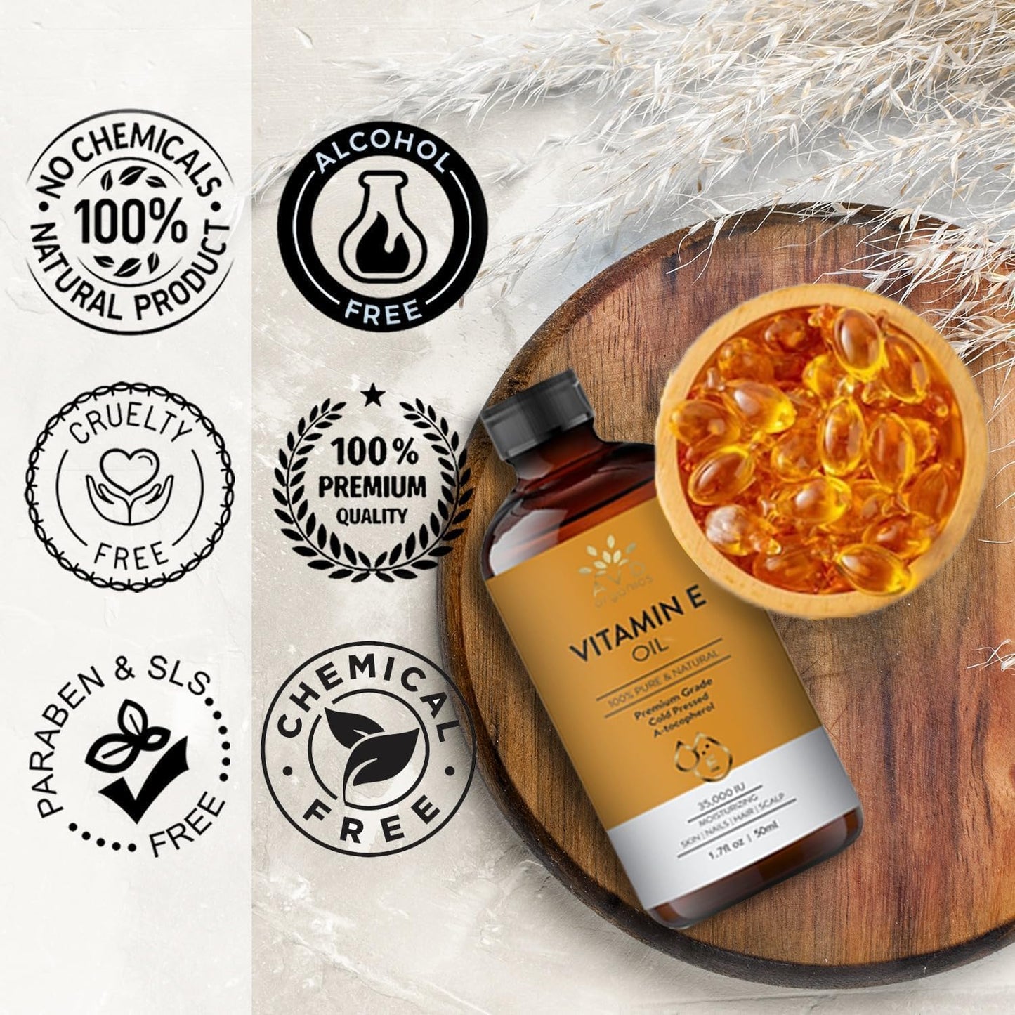 AVD Organics Rosmarinöl für Haarwachstum & Kopfhaut | Mit Biotin angereichert | Haarstärkend, pflegend und voluminös | Mit Jojoba- & Rizinusöl angereichert | GVO-frei 120ml