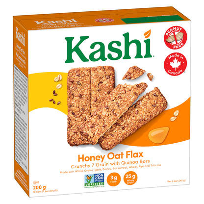 Kashi, 7 Korn, Honig Hafer Leinsamen mit Quinoa, 10 Riegel, 200g/7.1oz, Kanadisch}