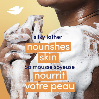 Dove Beauty Bar Seife für genährte, strahlende Haut, Sheabutter, pflegt die Haut, 106 g, 6 Stück