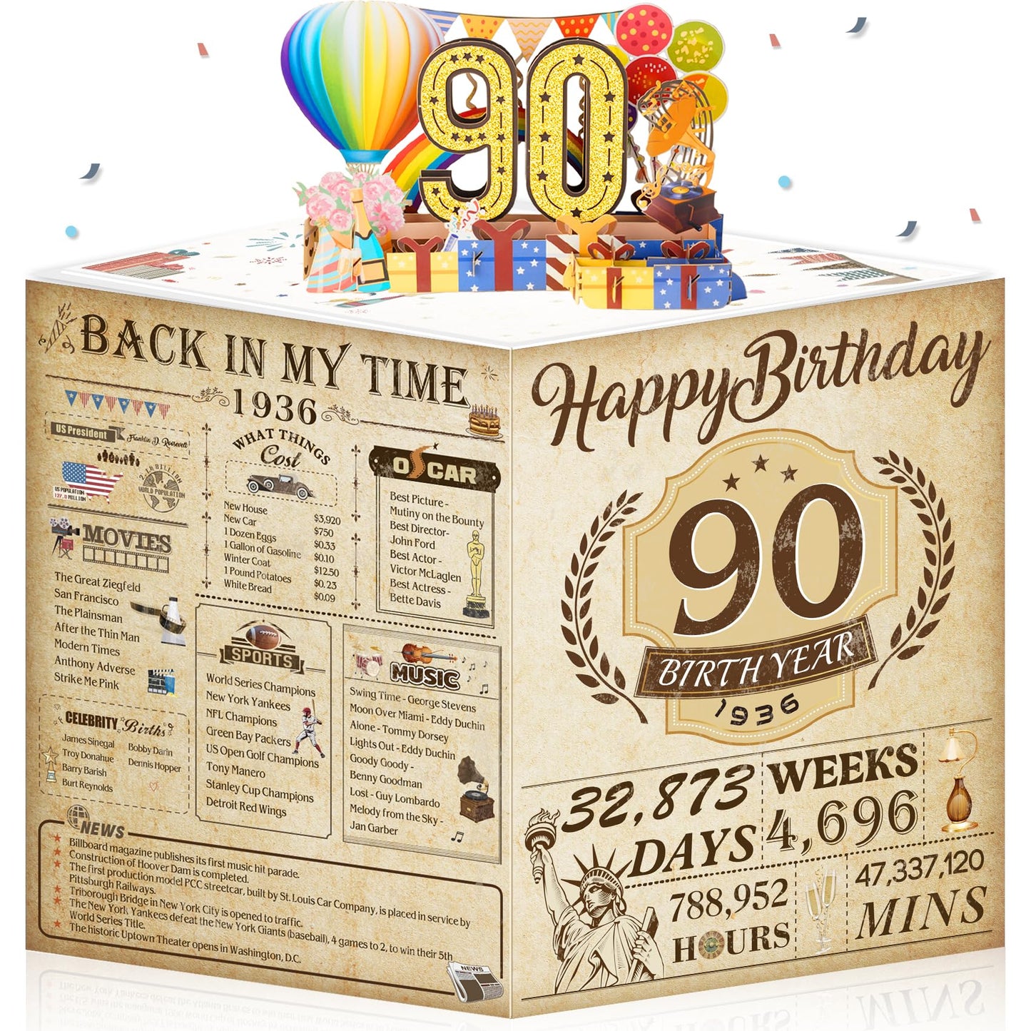 21st Birthday Card,3D Pop Up Funny 21st Birthday Decorations for Girls Granddaughter Sister,Happy 21 Year Old Birthday Gift for Daughter,Great 21Year Old Gifts Idea for Her,Jumbo Rose Glod In 2005