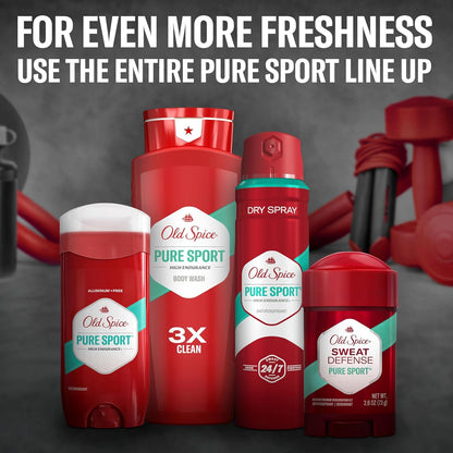Old Spice High Endurance Deodorant für Herren, Aluminiumfrei, Pure Sport Duft, 107 g