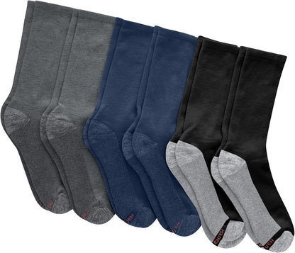Hanes Herren Crew-Socken Max Cushioned, feuchtigkeitsableitend mit Geruchskontrolle, Multipack