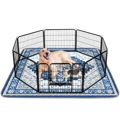 INVENHO Washable Pee Pads for Dogs 72"x72" Reusable Dog Pads Extra Large Upgrade Non-Slip Dog Pee Pads Heavy Absorbency Puppy Pee Pads Quick Dry Whelping Pads/Waterproof Puppy Training Pad