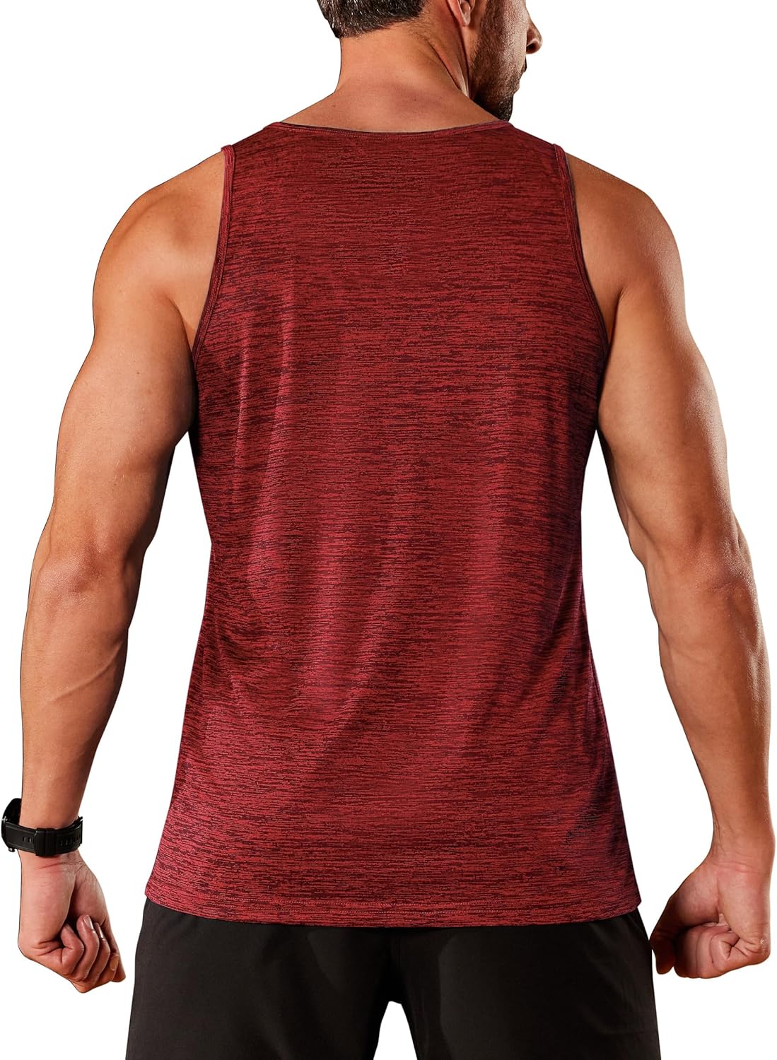 TACVASEN Herren Tanktops Schnelltrocknend Ärmelloses Workout Muskelshirt Sport Bodybuilding Fitness Performance T-Shirts