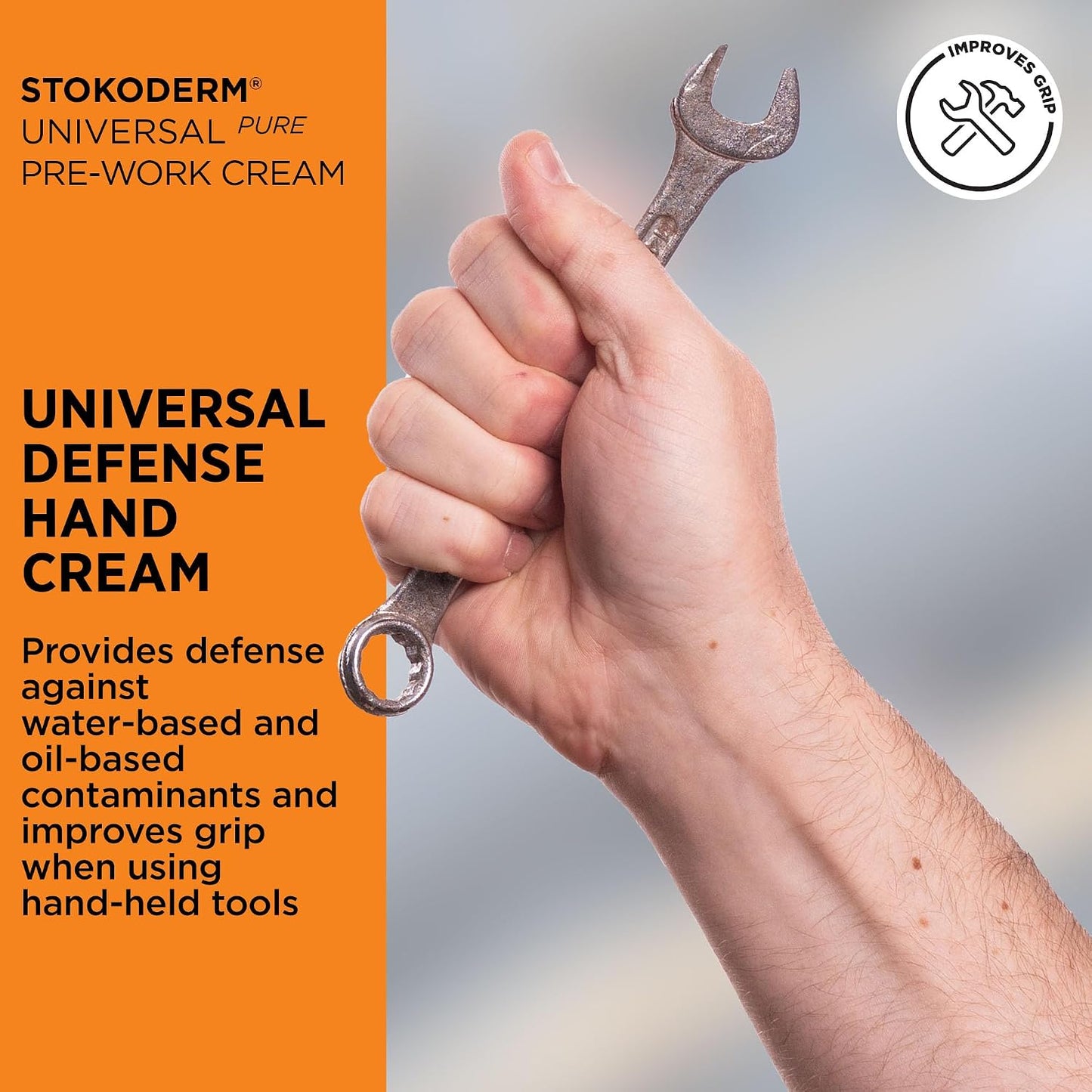 SC Johnson Professional 1L Stokoderm Universal PURE Defense Cream for Professional Use Against Water and Oil-Based Substances, 1L Cartridge, Pack of 6 x 1L Cartridge Refills for Manual Dispenser