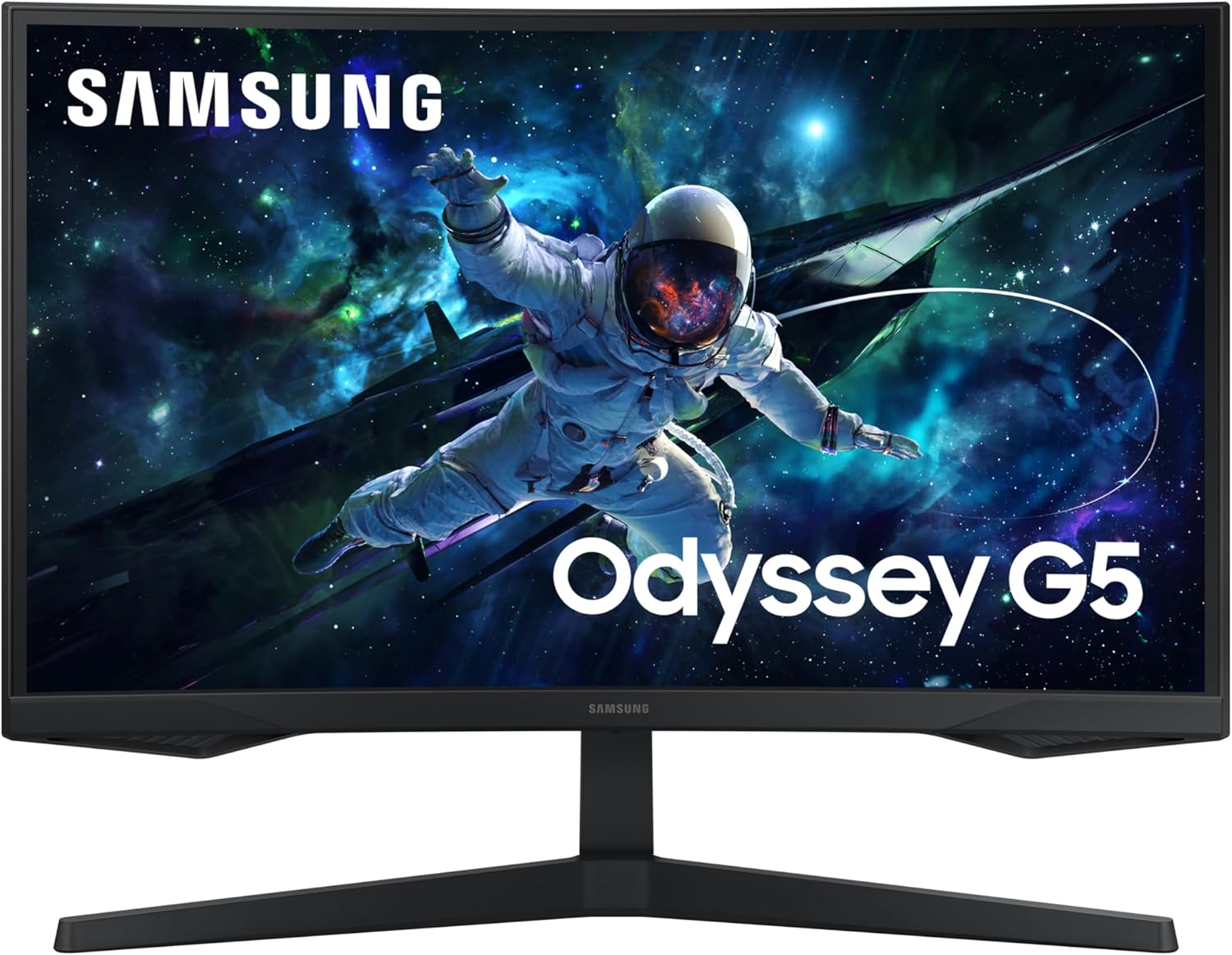 Samsung Odyssey 27 inch Curved Gaming Monitor (2,560 x 1,440) G55C QHD 165 Hz 1 ms, HDR10, FreeSync, Eye Saver Mode, 1000R Curvature- LS27CG550ENXZA