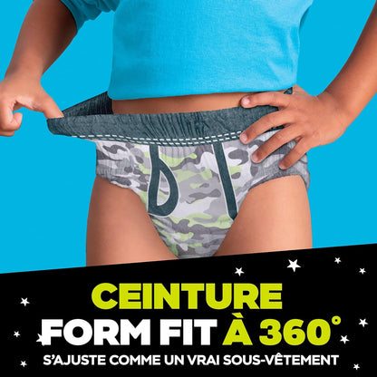 Ninjamas Boys Bedwetting Underwear, Overnight Protection, Ultra Absorbent, Hypoallergenic, Size S/M (17-32 kg), 44 Count,