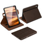 DTTO for iPad A16 Case, iPad 11th / 10th Generation Case (2025/2022), 360 Degree Rotating Premium Leather Folio Stand Cover with Pencil Holder, Brown