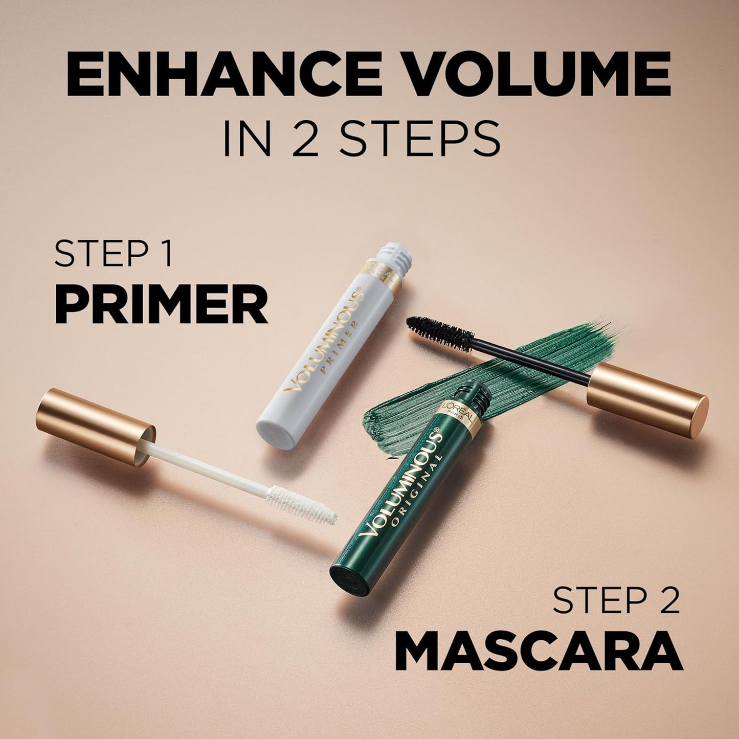 L'Oréal Paris Voluminous Original Mascara, Wimpern tuschen für Volumen und Trennung, nicht verklumpende Formel für weiche und geschmeidige Wimpern, Blackest Black 8,5ml