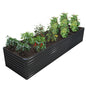 DIIYIV Galvanized Raised Garden Bed Kit Outdoor Patio,6x3x2ft Large Rectangular Metal Planter Boxes,Deep Root Box Planter for Gardening,Vegetables,Flowers,Herbs-Silver