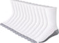 12-14Lot de 12 pieds blanc/gris
