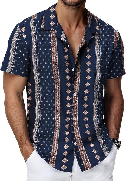 LargeEthnic Navy Blue