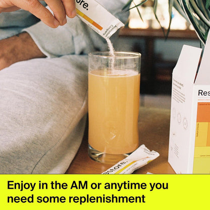 Electrolyte Powder Packets - Workout Recovery & Hydration Drink - Mango Lemonade & Sleep Aid Powder - Free Natural Supplement to Reduce Stress and Improve Sleep Quality Chamomile Lemonade (14 Sticks)