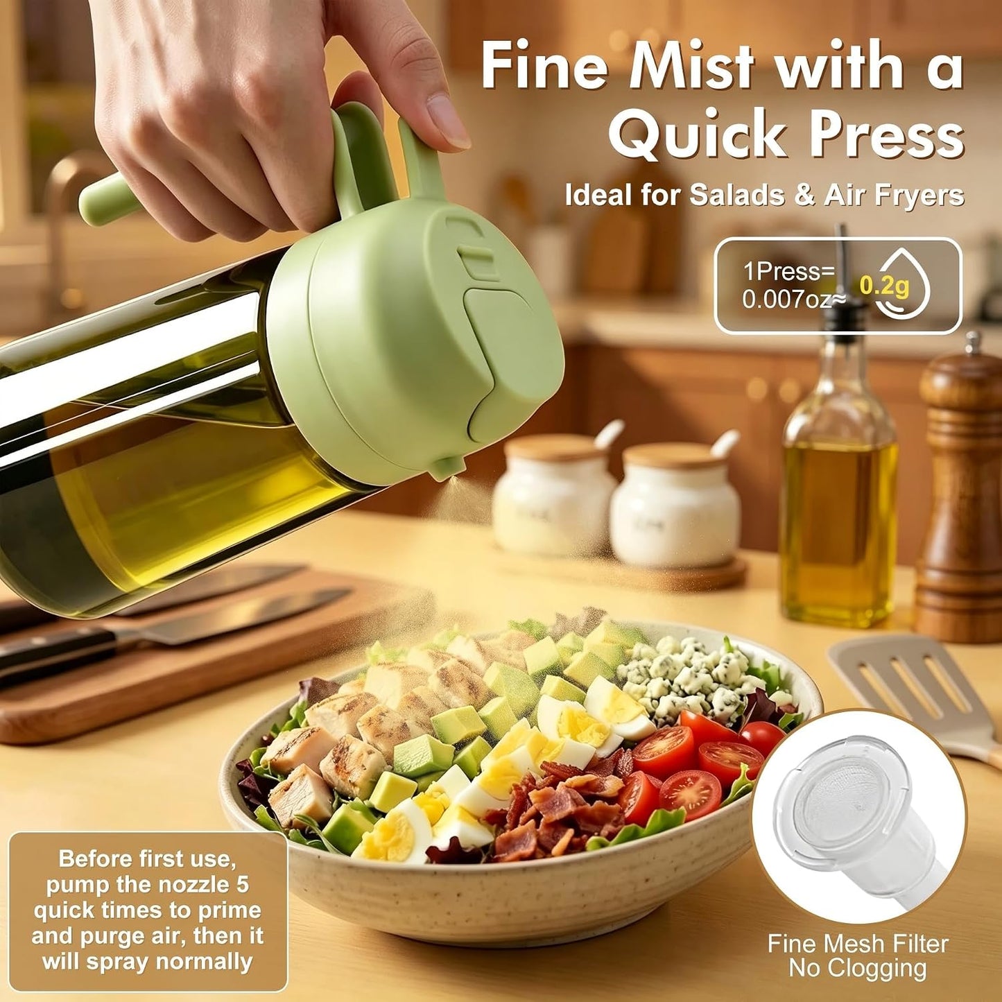 Poshetion 2-in-1 Olive Oil Sprayer: A Game-Changer for Healthier Cooking