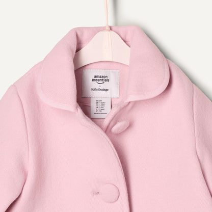Amazon Essentials x Sofia Grainge Toddlers and Baby Girls' Wool Blend Dress Coat