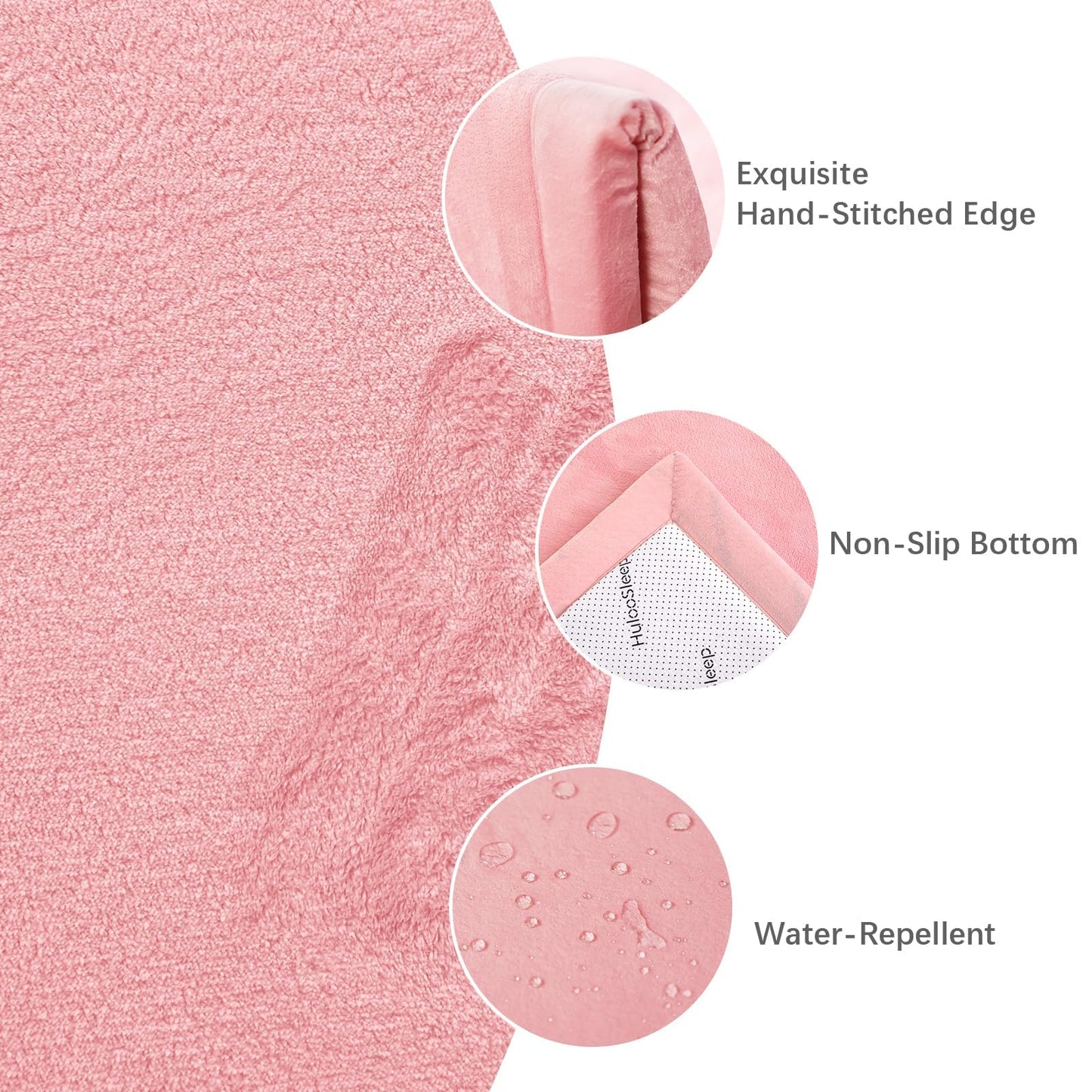 Huloo Sleep Ultra Soft Baby Spielmatte für den Boden, 3,3 cm dicke Elasti-Foam 127x127 cm Laufgittermatte für Kleinkinder, rutschfeste Rückseite, sicher zum Krabbeln und für die Bauchlage, Tatami-Stil (Dunkelgrau)
