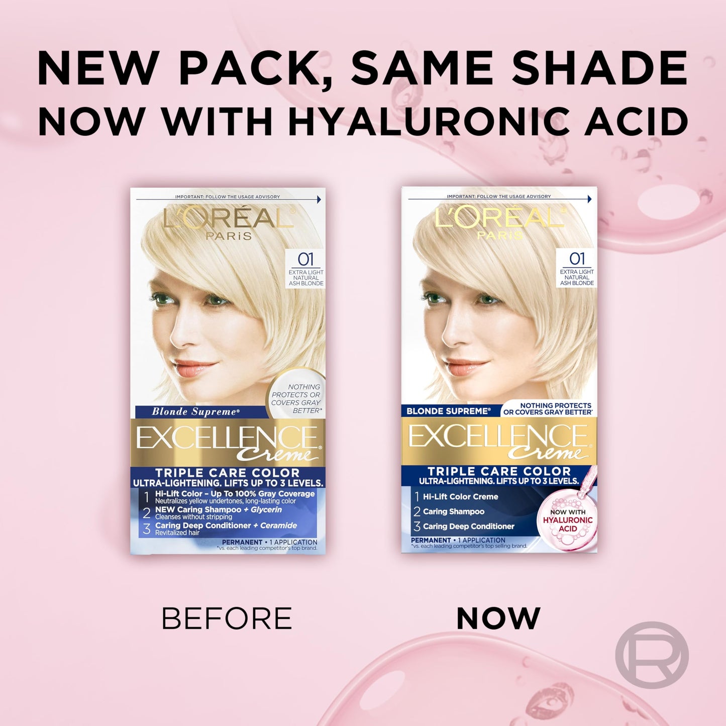 L'Oréal Paris Excellence Crème Permanente Haarfarbe, dreifache Pflegehaarfarbe mit Hyaluronsäure für 100% Grauabdeckung, 4AR Dunkles Schokobraun, 1 Packung (Verpackung kann variieren)
