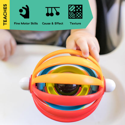 Baby Einstein Sticky Spinner BPA-freies Hochstuhl-Aktivitätsspielzeug, 3 Monate+