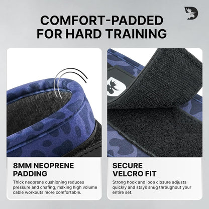 DMoose Ankle Strap for Cable Machine - One Size Fit with Premium Padding, Workout Kickback Ankle Cuffs, Ankle Bands for Working Out, Booty Workouts, Leg Extension, Hip Abductors & Lower Body Exercises