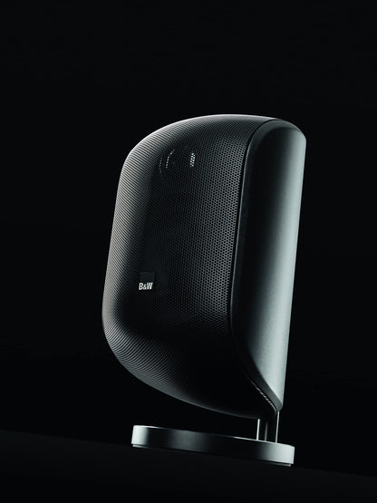 Bowers and Wilkins M-1 Satellite Speaker (1 Count) 4" Glass Fiber Midrange, 1" Aluminum Dome Tweeter, Use as Home Stereo Speakers or Center Channel in Your Surround Sound System, Matte Black (Single)