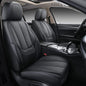 Coverado Car Seat Covers 5 Pieces, Full Set Universal Seat Covers for Cars, Waterproof Nappa Leather Auto Seat Protectors with Head Pillow, Car Interiors Fit for Most Sedans SUV Pick-up Truck, Black