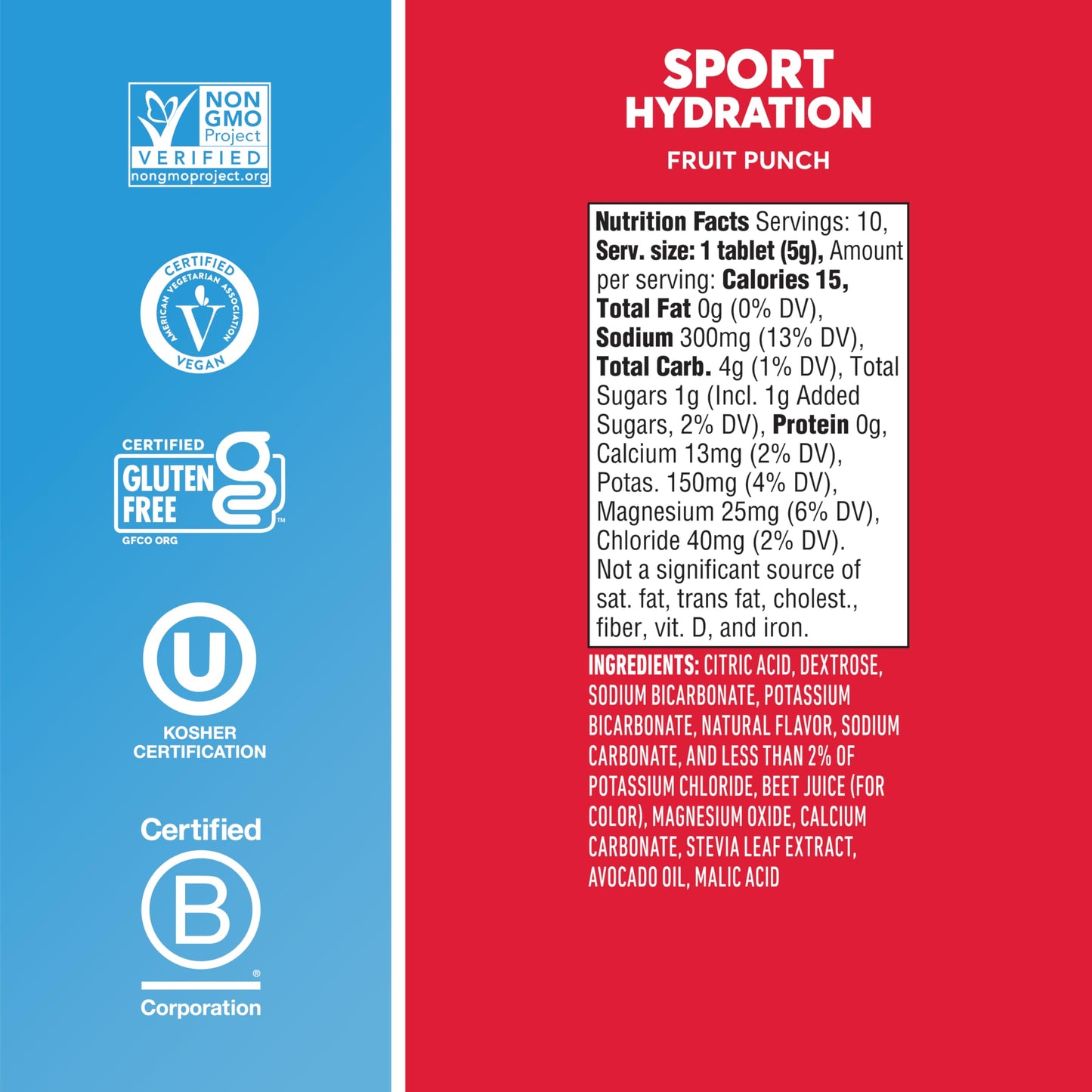 Nuun Sport Electrolyte Tablets with Magnesium, Calcium, Potassium, Chloride & Sodium, Gluten Free & Vegan, Mixed Flavors, 48 Pack (40 Servings Total)