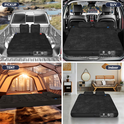 Umbrauto Car Air Mattress Backseat| Inflatable Truck Back Seat Camping Airbed for SUV Rear Seat, Blow Up Sleeping Travel Bed for Van Trunk with Pump & Pillows