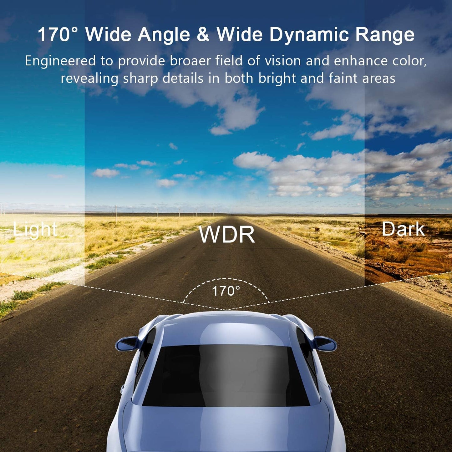 Dashcam Front mit 32G SD-Karte, BOOGIIO 1080P FHD Auto Armaturenbrett Kamera 3'' IPS-Bildschirm 170° Weitwinkel Aluminiumlegierungsgehäuse, WDR G-Sensor Parküberwachung Loop-Aufnahme Bewegungserkennung