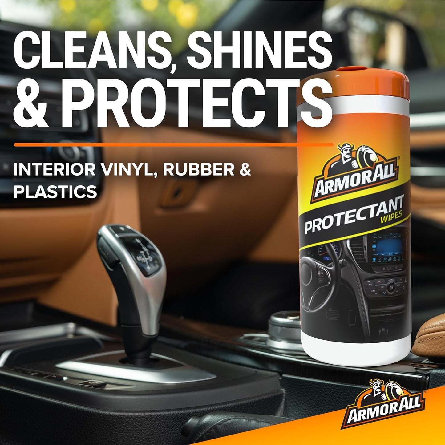 Original Protectant Pflegetücher von Armor All, Reiniger-Tücher für den Autoinnenraum mit UV-Schutz gegen Risse und Ausbleichen, 30 Stück