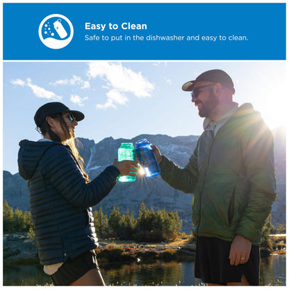 Nalgene 32 oz Wide Mouth Water Bottle | BPA-Free, Durable & Leak Proof, Lightweight Bottle for Hiking & Gym, Work & Travel