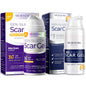 Silicone Scar Gel Day & Night Set - 100% Medical-Grade Silicone + SPF 30 Scar Cream for Surgical Scars, C-Section, Burns, Acne, Stretch Marks, Keloids – 1.06oz x 2 Tubes
