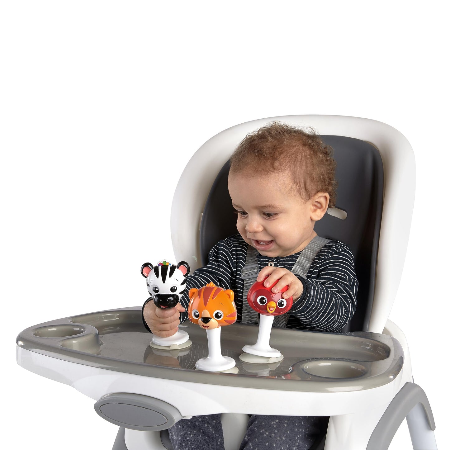 Baby Einstein Sticky Spinner BPA-freies Hochstuhl-Aktivitätsspielzeug, 3 Monate+