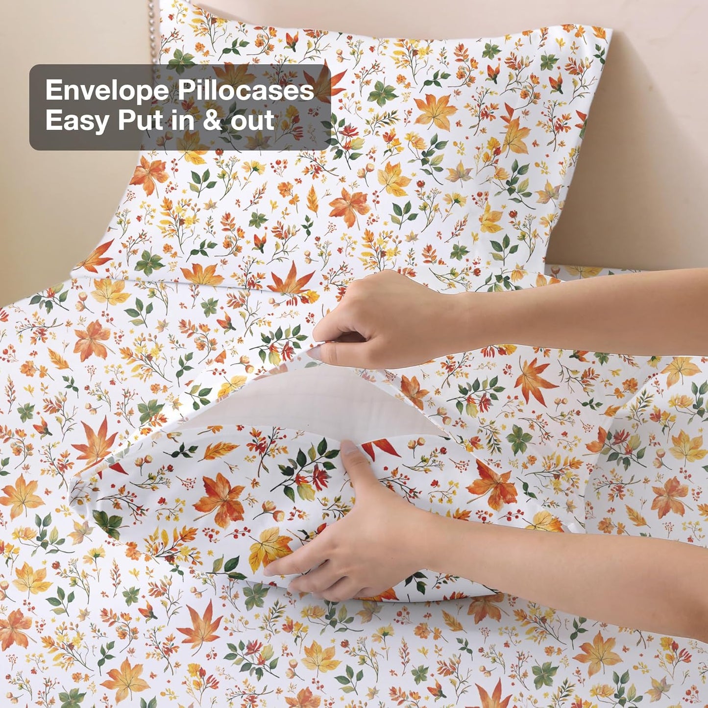 Viviland Floral Queen Sheet Set: Soft, Breathable, and Stylish Bedding