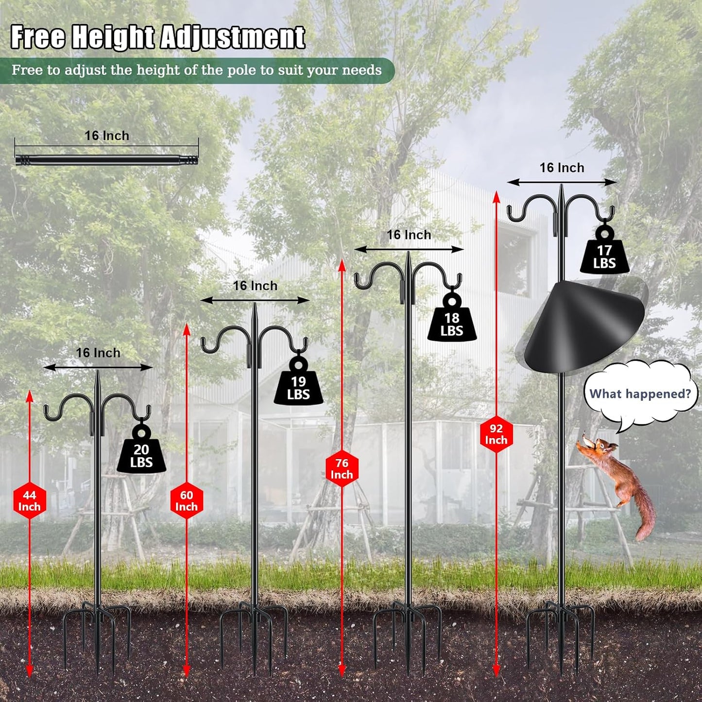 Gtongoko Squirrel Proof Bird Feeder Pole Review