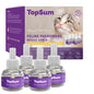 TopSum Cat Calming Pheromone Diffuser: Feline Pheromones Plug in for Stress, Alone At Home, Spraying, Fighting, Scratching, Aggression & Excessive Meowing (Purple– 6 Refills)