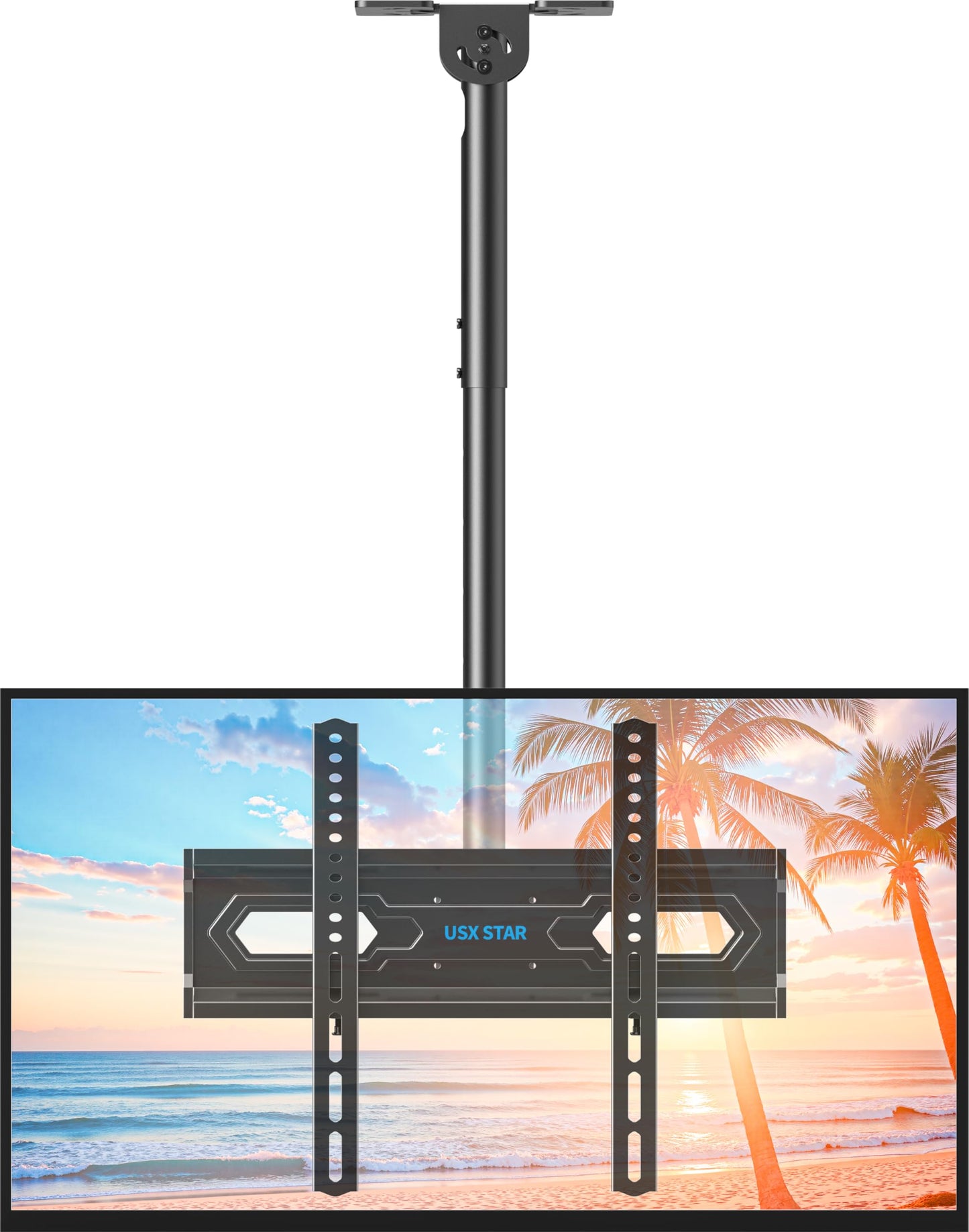 USX STAR Corner TV Wall Mount Long Arm TV Mount Bracket for 37-84 Inch TVs, Full Motion TVs Wall Mounts with 32” Articulating Arms Extension & Tilt & Swivel, Max VESA 600x400mm, Holds up to 100 lbs