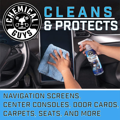 Chemical Guys Total Interior Reiniger & Protector, sicher für Autos, LKWs, SUVs, Motorräder, Wohnmobile & mehr, 473 ml (2er-Pack), Frischer Duft