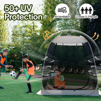 Alvantor Pop Up Screen House Tent, Instant Outdoor Gazebo with Mosquito Netting & UPF 50+ Sun Protection, Portable Canopy Shelter for Patio, Backyard, Camping (2-10 Person)