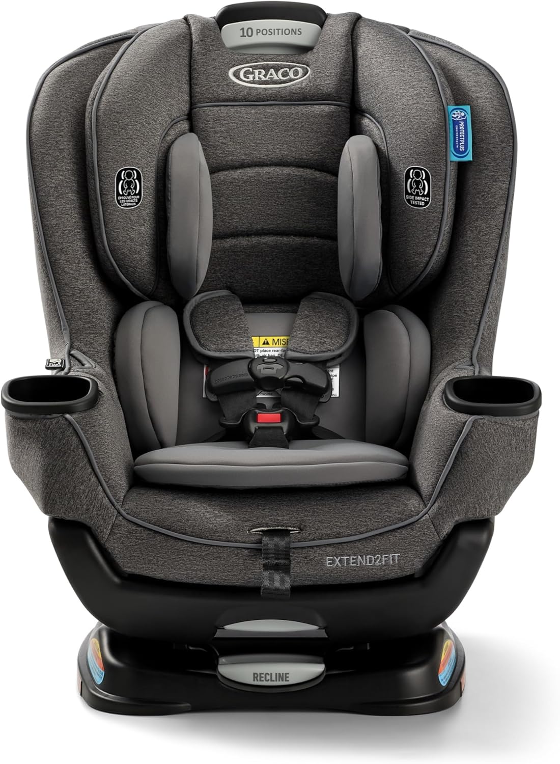 Graco Extend2Fit Kindersitz, 2-in-1 vorwärts- und rückwärtsgerichteter Babysitz, 1,8-30 kg (4-65 lb), Carter