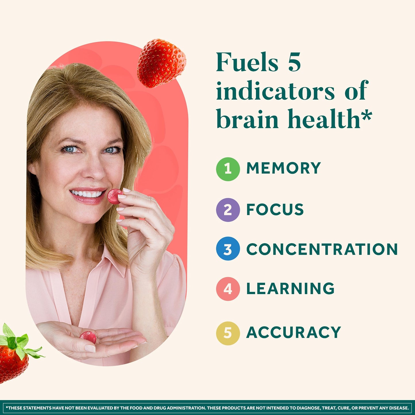 NEURIVA Plus Brain Supplements for Memory and Focus, Clinically Tested Nootropics Neurofactor and Phosphatidylserine with Vitamin B12, Vitamin B6, 50 Count Strawberry Gummies (Pack of 12)
