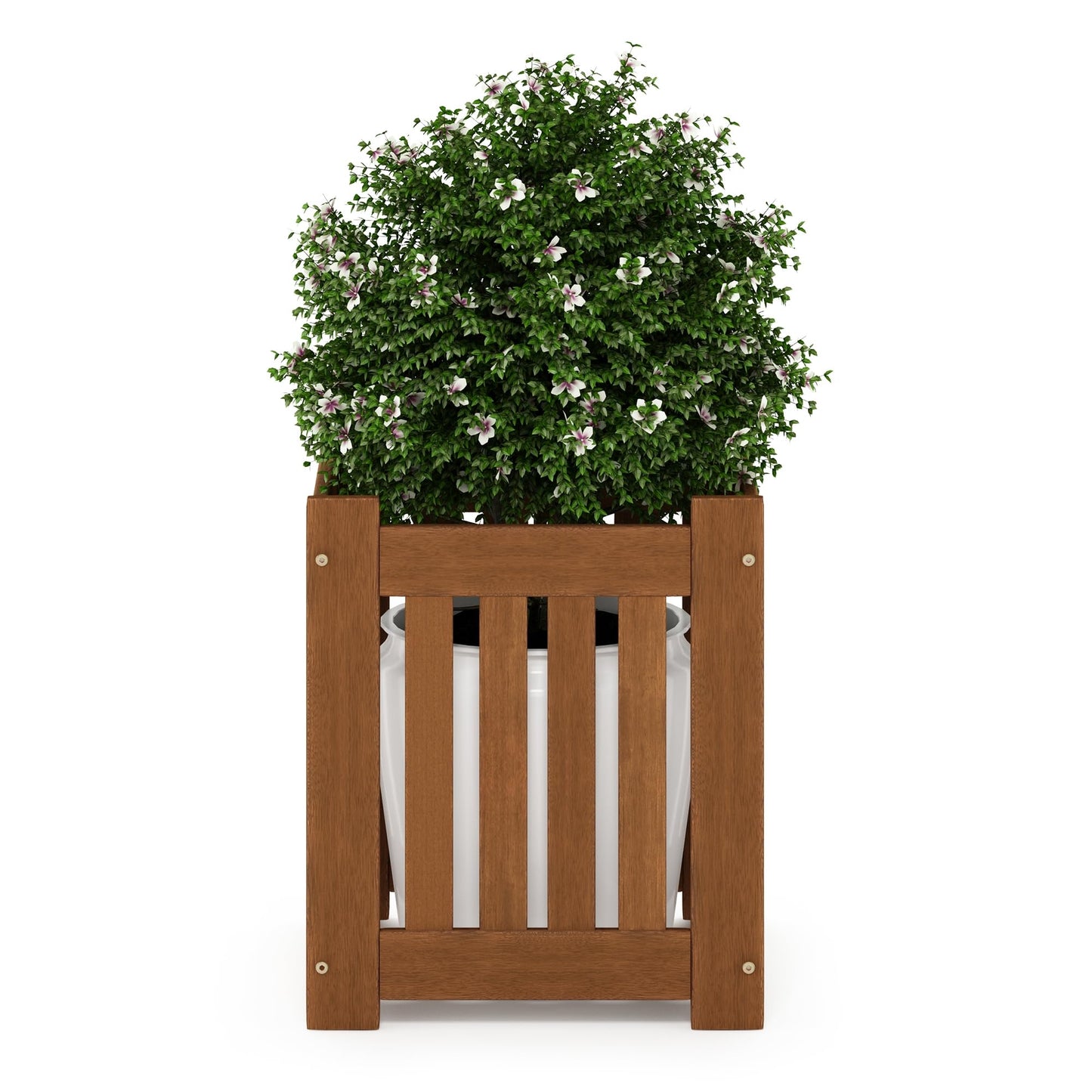 Furinno FG17478 Tioman Outdoor Patio Furniture Hardwood Potting Bench, Natural