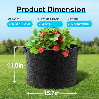 Land Guard 4-Pack Fabric Grow Bags: A Game-Changer for Gardeners