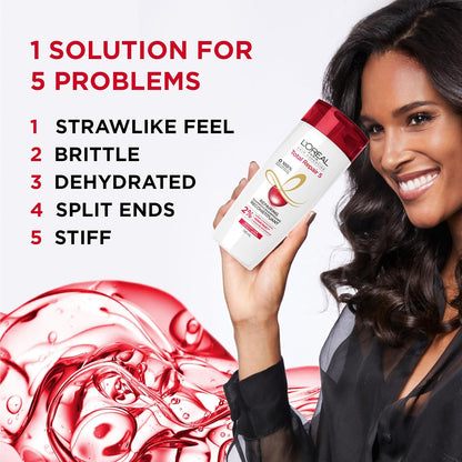 L'Oréal Paris Hair Expertise Total Repair 5 Shampoo für trockenes und strapaziertes Haar, mit Keratin XS Technologie zur Reparatur von Spliss und zur Wiederherstellung der Stärke, 828 ml (Verpackung kann variieren)