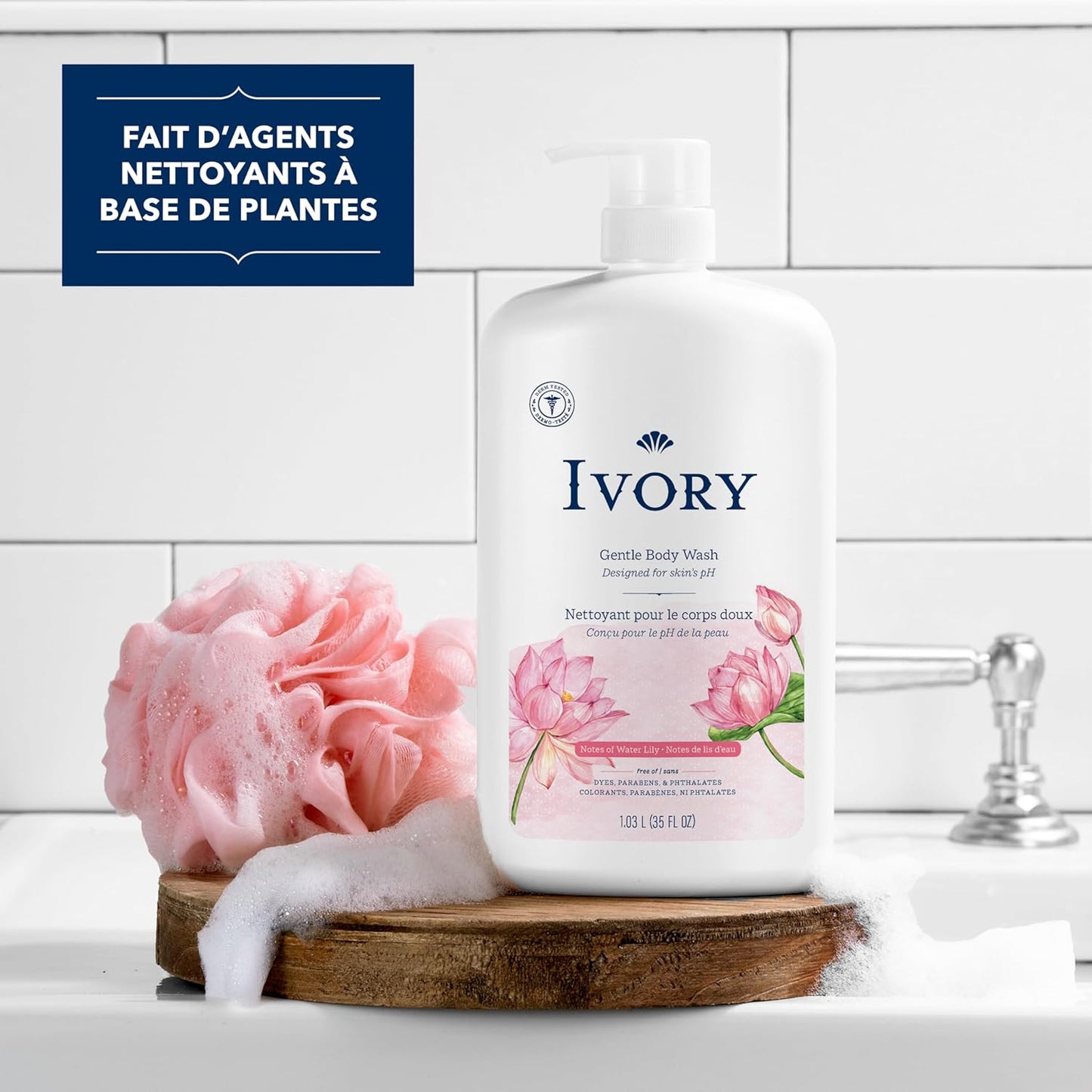 Ivory Milde & Sanfte Körperwäsche, Kokoswasserduft, 1,03 L