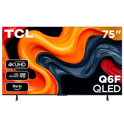 TCL 43-Inch Q6 QLED 4K UHD Smart TV with Fire TV (43Q651F, 2025 Model) Dolby Vision, HDR PRO+, Dolby Atmos, Alexa Built-in with Voice Remote, Apple AirPlay 2 Compatibility, Streaming Television