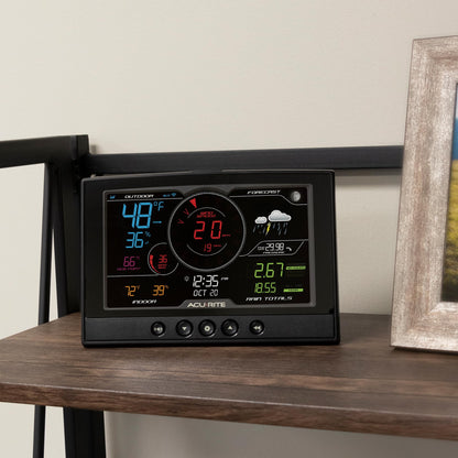 AcuRite Iris (5-in-1) Home Weather Station with Wi-Fi Connection to Weather Underground with Temperature, Humidity, Wind Speed/Direction, and Rainfall (01540M) , Black