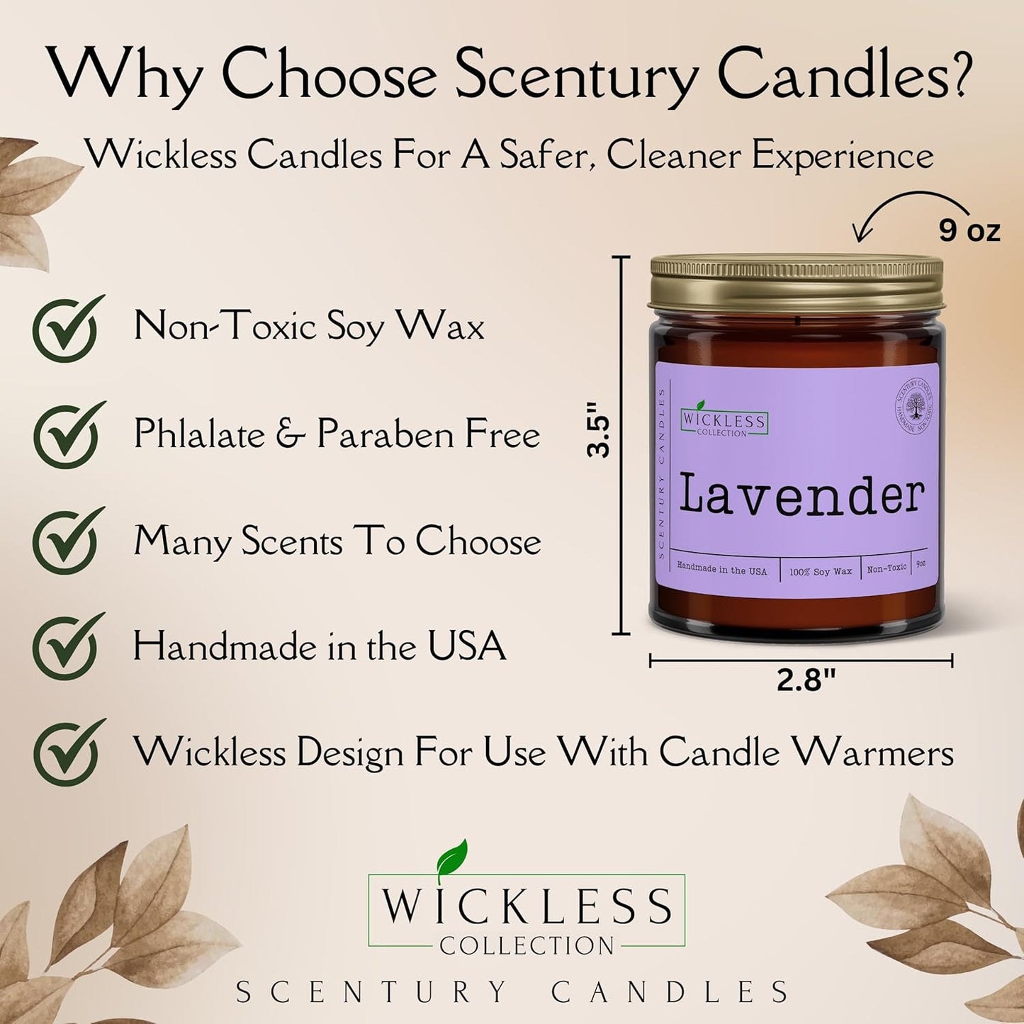 Wickless Citrus Scented Candles for a Cozy Home